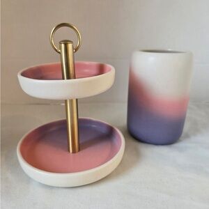 Bed Bath And Beyond Wild Sage Trinket Dish And Cup Set